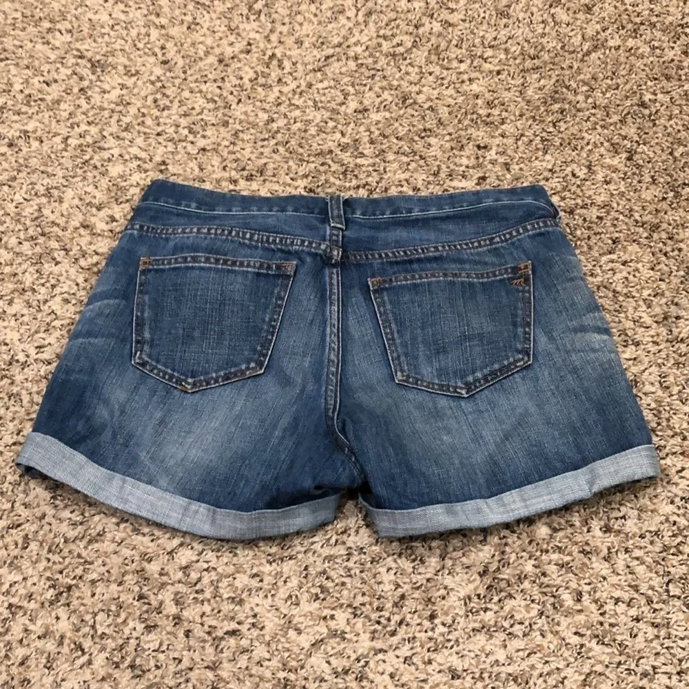 Madewell High Rise Shorts Size 26 Glenoaks Dark Blue Denim